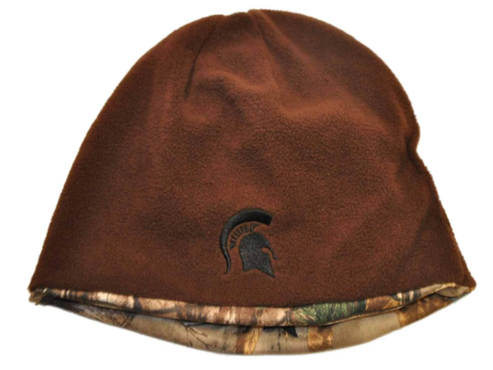 Michigan State Spartans TOW Camo Brown Trap 1 Reversible Knit Beanie Hat Cap