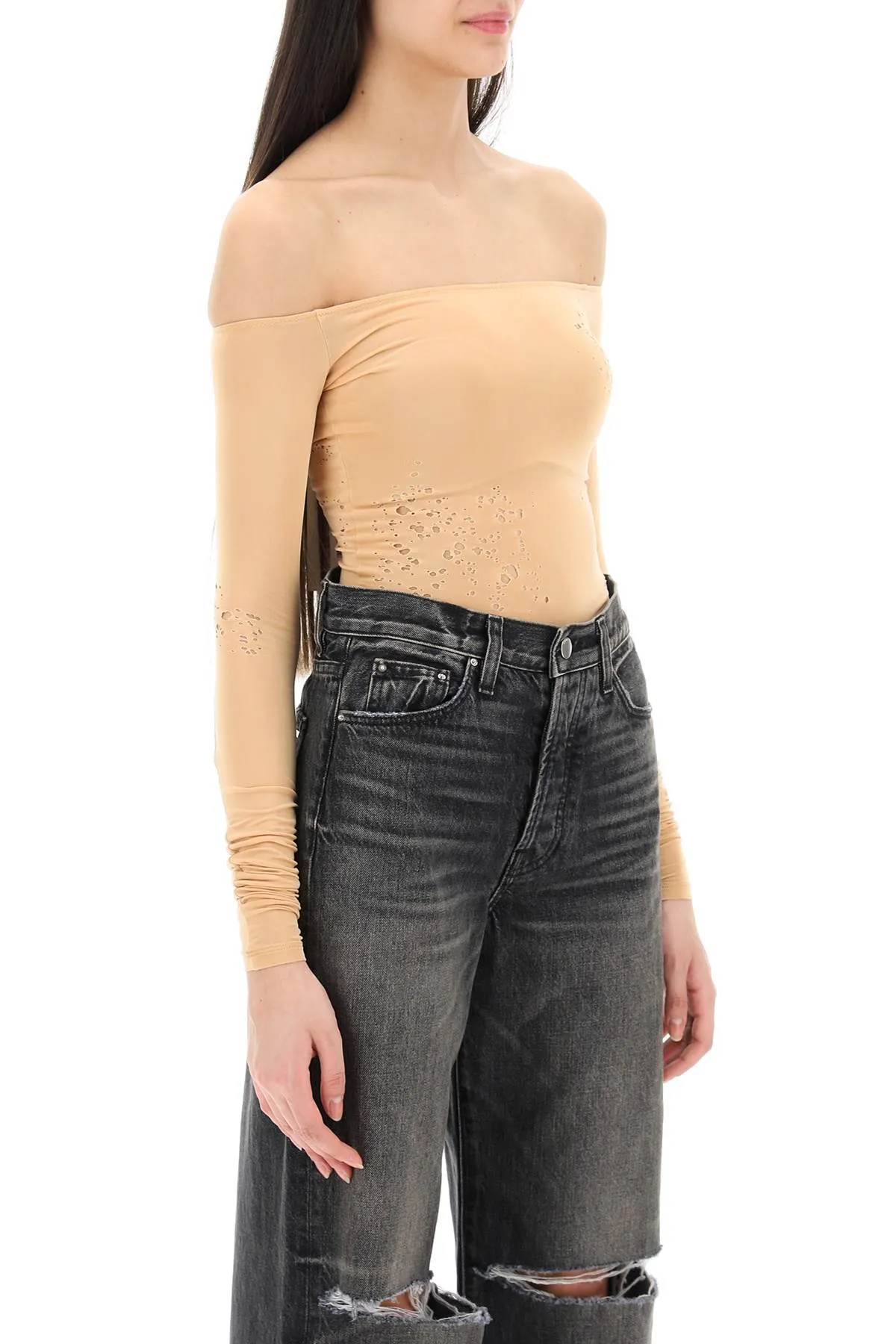 Mm6 maison margiela destroyed bodysuit