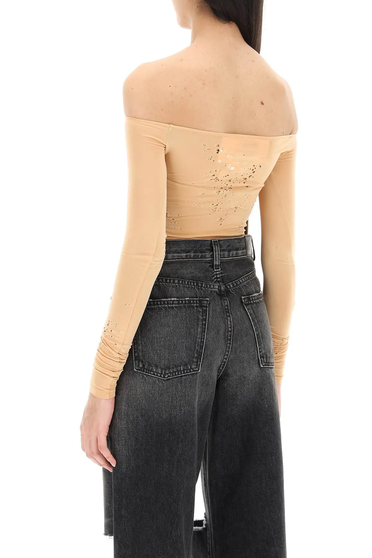 Mm6 maison margiela destroyed bodysuit