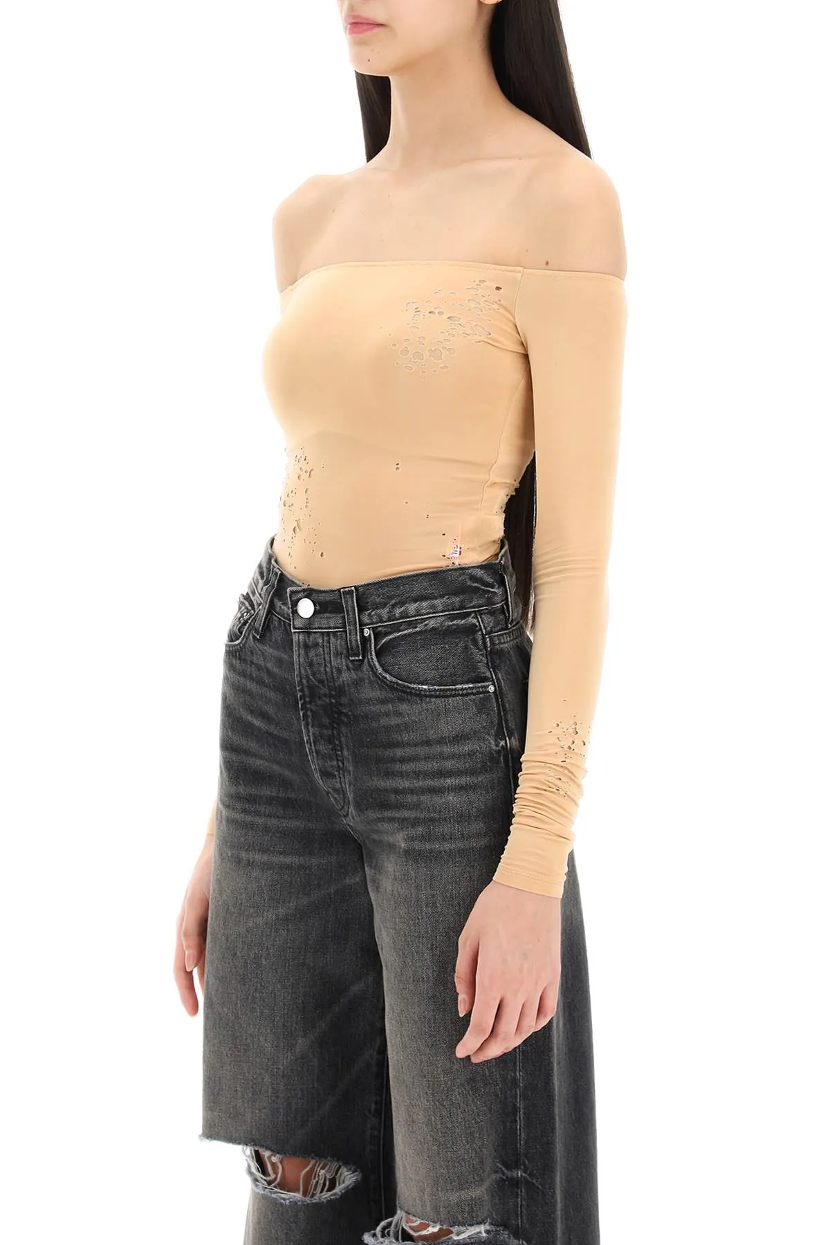 Mm6 maison margiela destroyed bodysuit