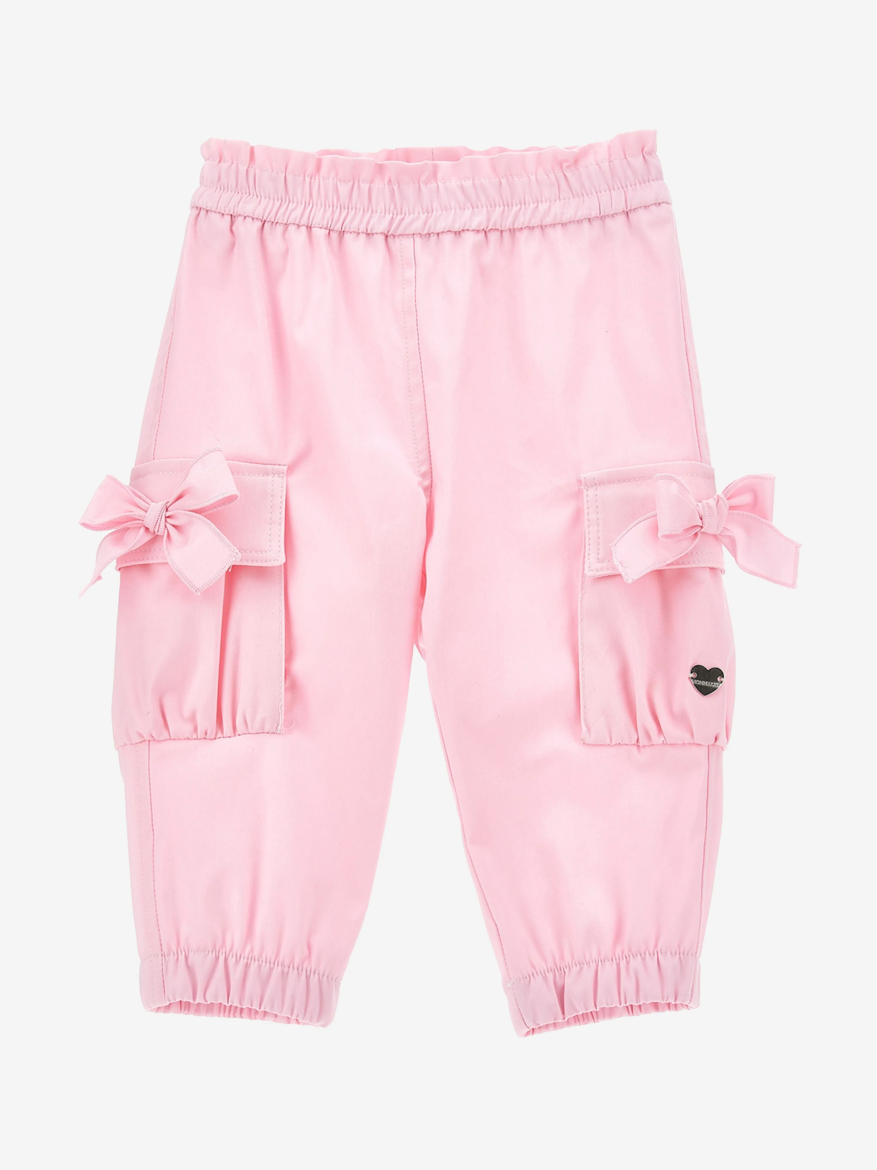 Monnalisa Baby Girls Cargo Pants in Pink
