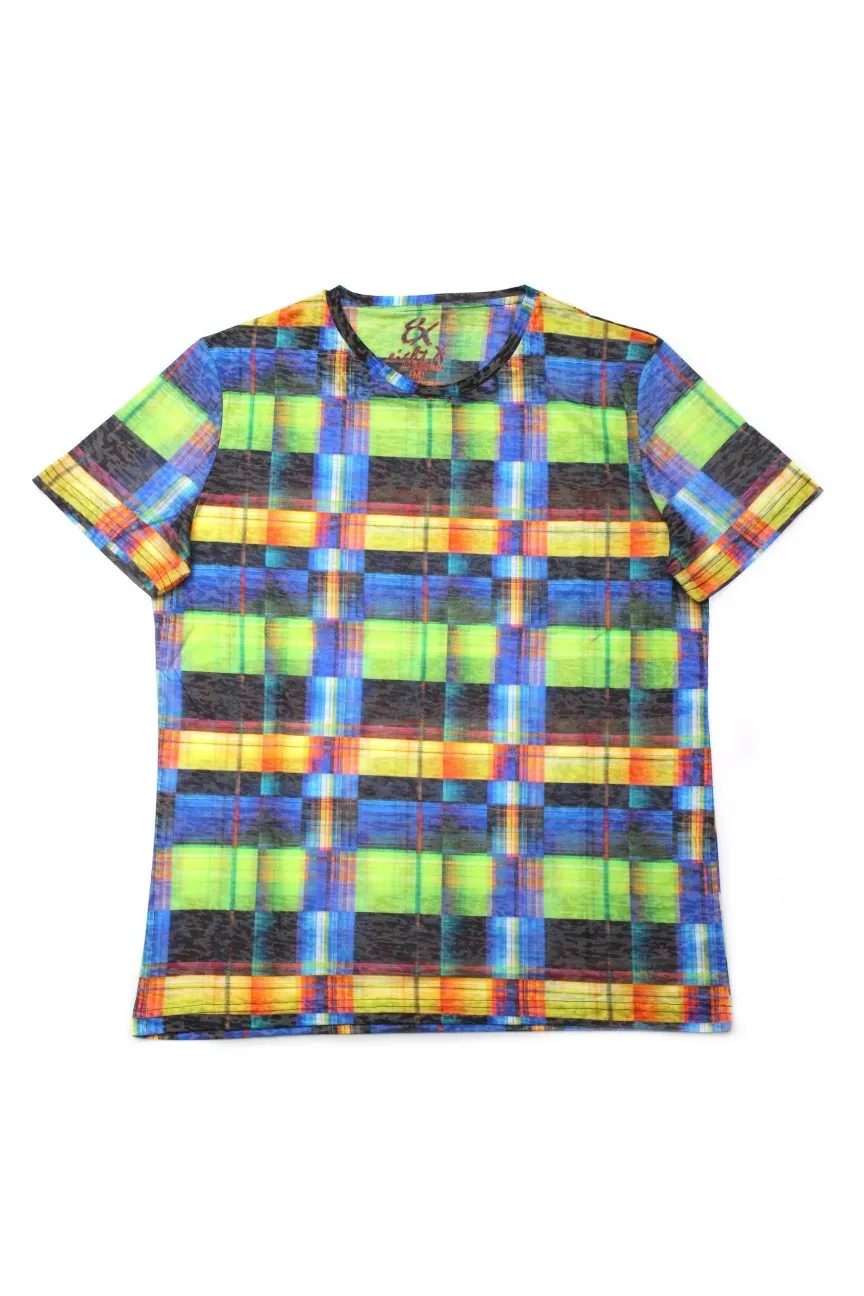 Multi Color Stripes Print T-Shirt