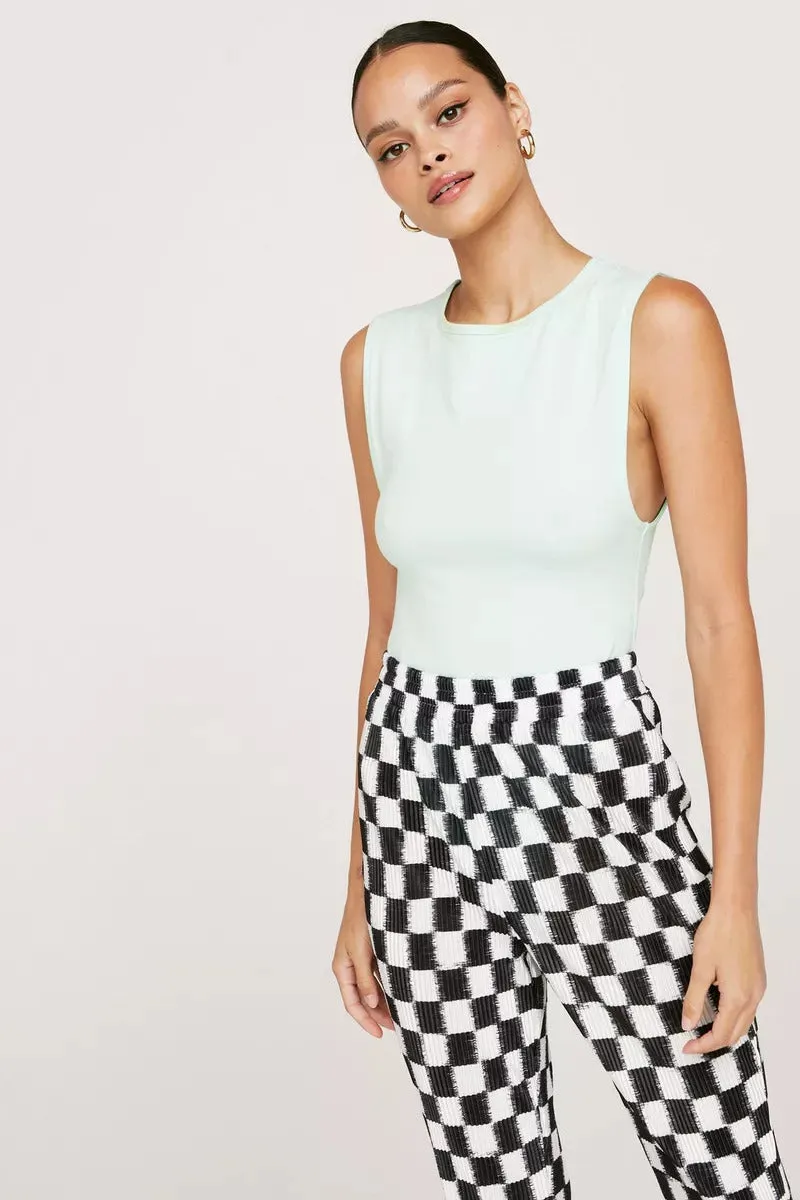 NastyGal Sage Crew Neck Drop Armhole Ladies Bodysuit