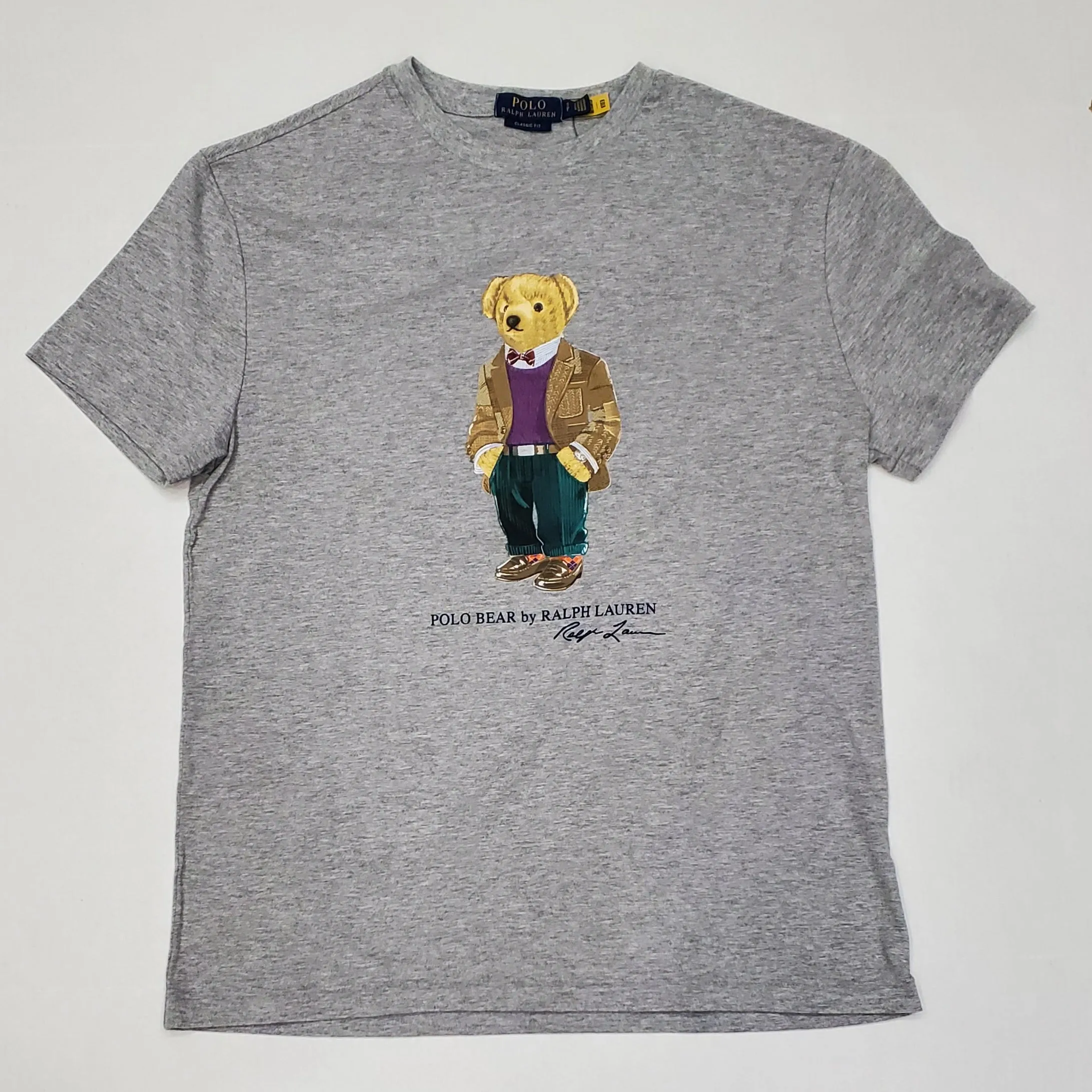 Nwt Polo Ralph Lauren Grey Bear Classic Fit Tee