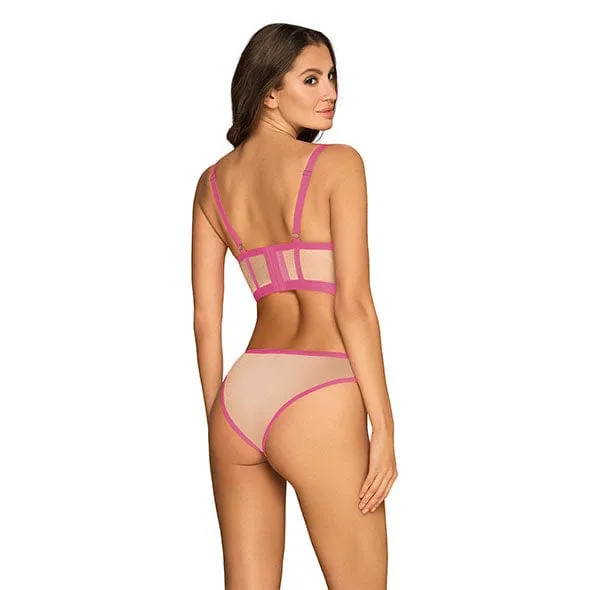 Obsessive - Nudelia 2 pcs Lingerie Set