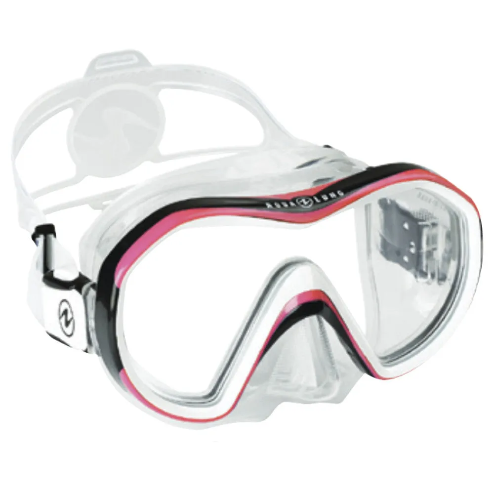 Open Box Aqua Lung Reveal X1 Dive Mask - Clear / Pink