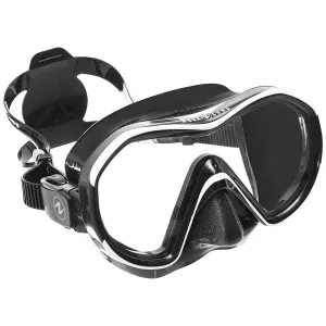 Open Box Aqua Lung Reveal X1 Dive Mask, Color: Black/White