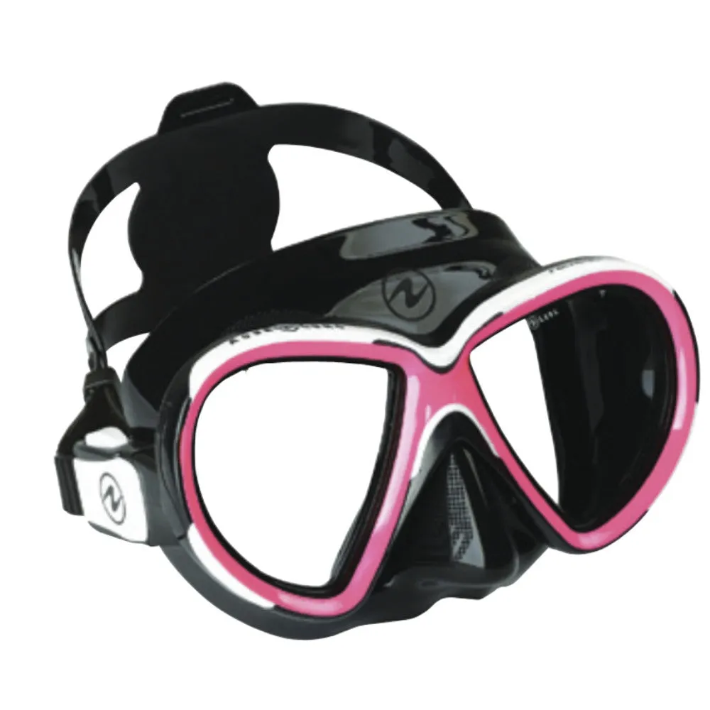 Open Box Aqua Lung Reveal X2 Dive Mask - Black / Pink