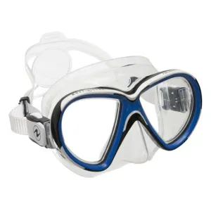 Open Box Aqua Lung Reveal X2 Dive Mask, Color: Clear/Blue