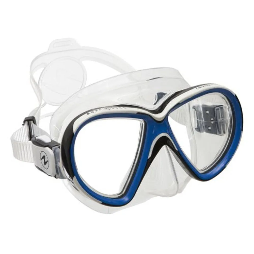 Open Box Aqua Lung Reveal X2 Dive Mask, Color: Clear/Blue