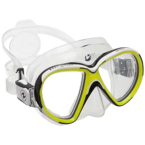 Open Box Aqua Lung Reveal X2 Dive Mask, Color: Clear/Yellow