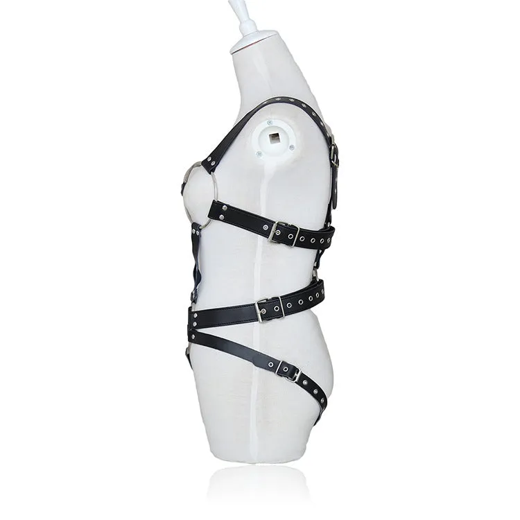 Open Cup Crotchless Body Harness