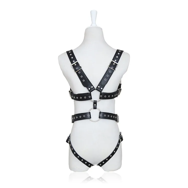 Open Cup Crotchless Body Harness
