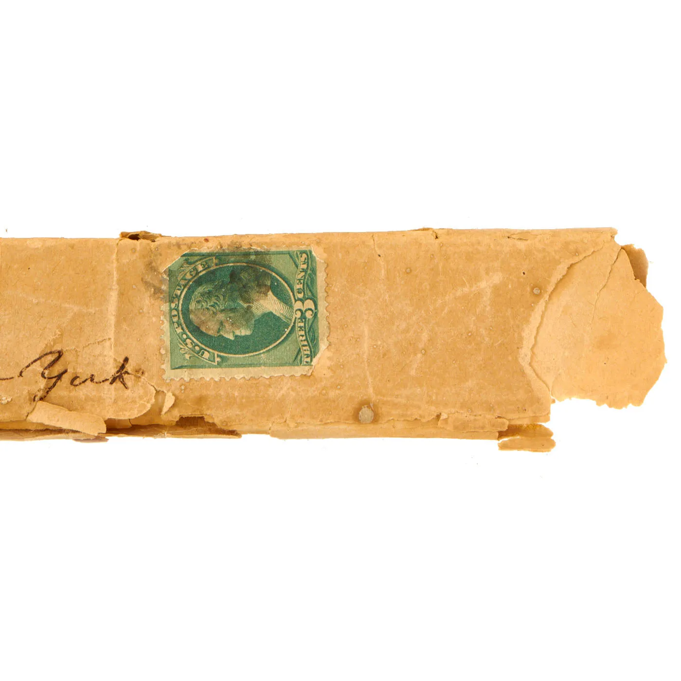 Original U.S. Civil War USS Cumberland Wood Ship Straight Edge Used By Caricaturist James Albert Wales - Sunk by Confederate Ironclad CSS Virginia (Merrimack)