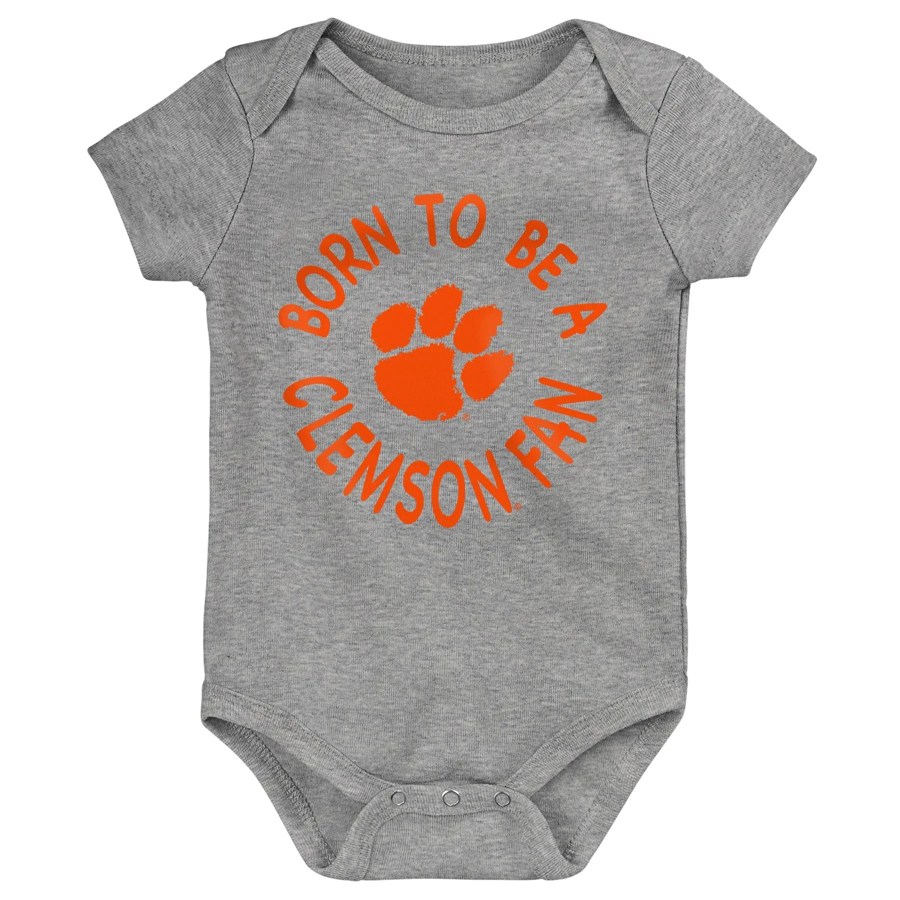 Outerstuff NCAA Infant Unisex Clemson Tigers Born to Be 3-Pack Bodysuit Set
