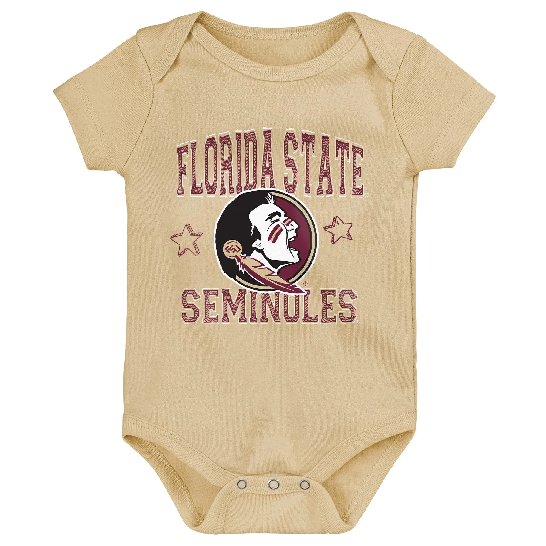 Outerstuff NCAA Infant Unisex Florida State Seminoles Born to Be 3-Pack Bodysuit Set