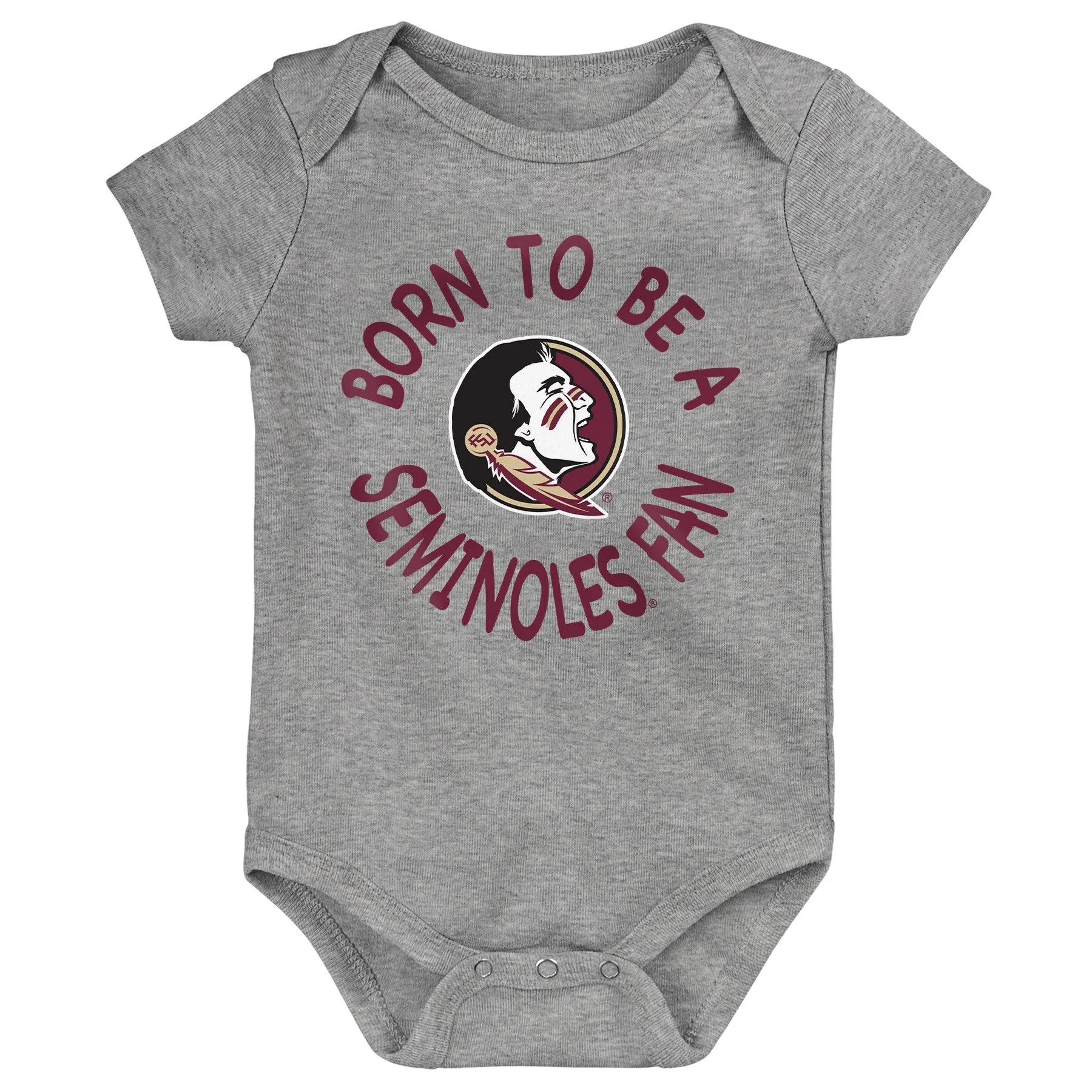 Outerstuff NCAA Infant Unisex Florida State Seminoles Born to Be 3-Pack Bodysuit Set