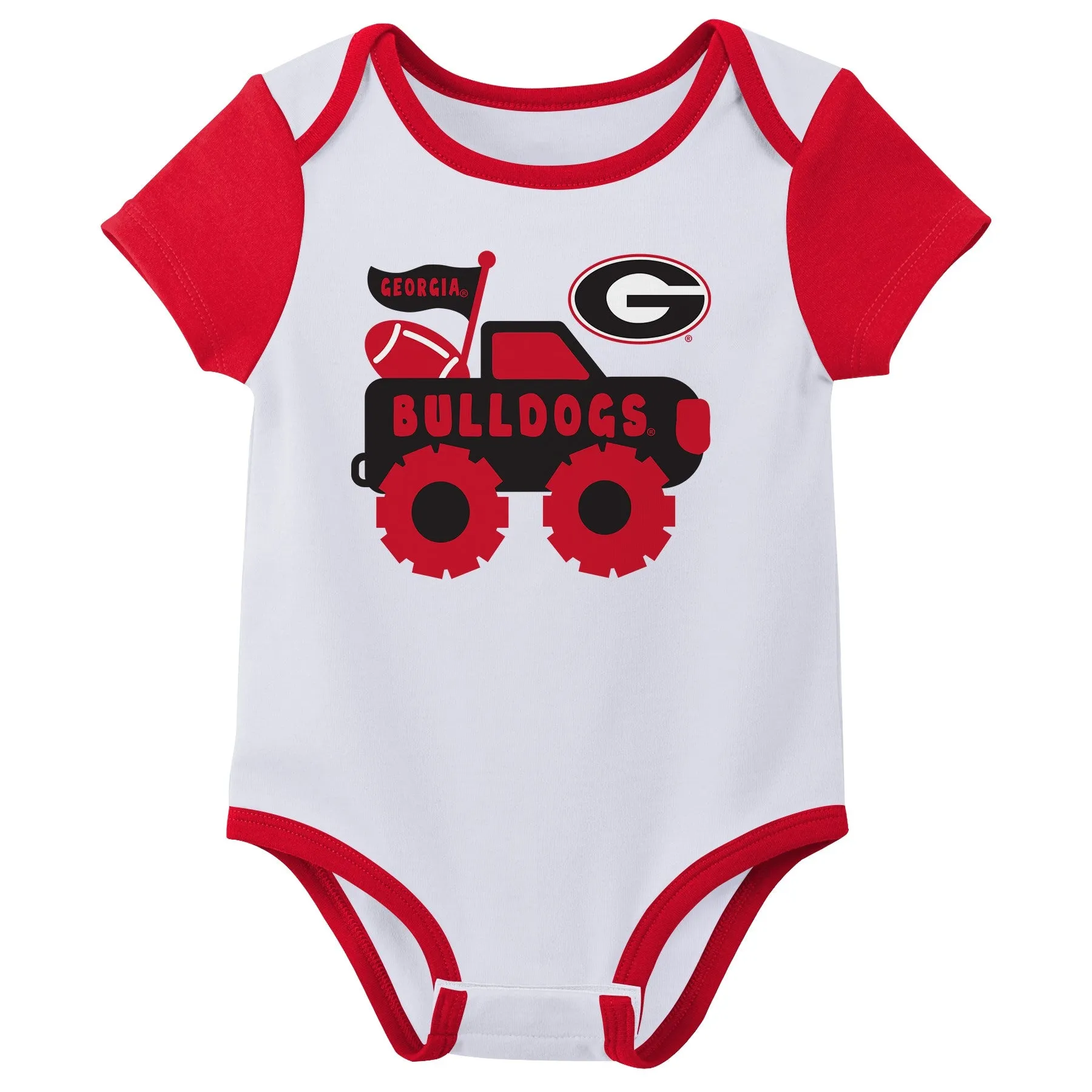 Outerstuff NCAA Infant Unisex Georgia Bulldogs Variety 3-Pack Bodysuit Set