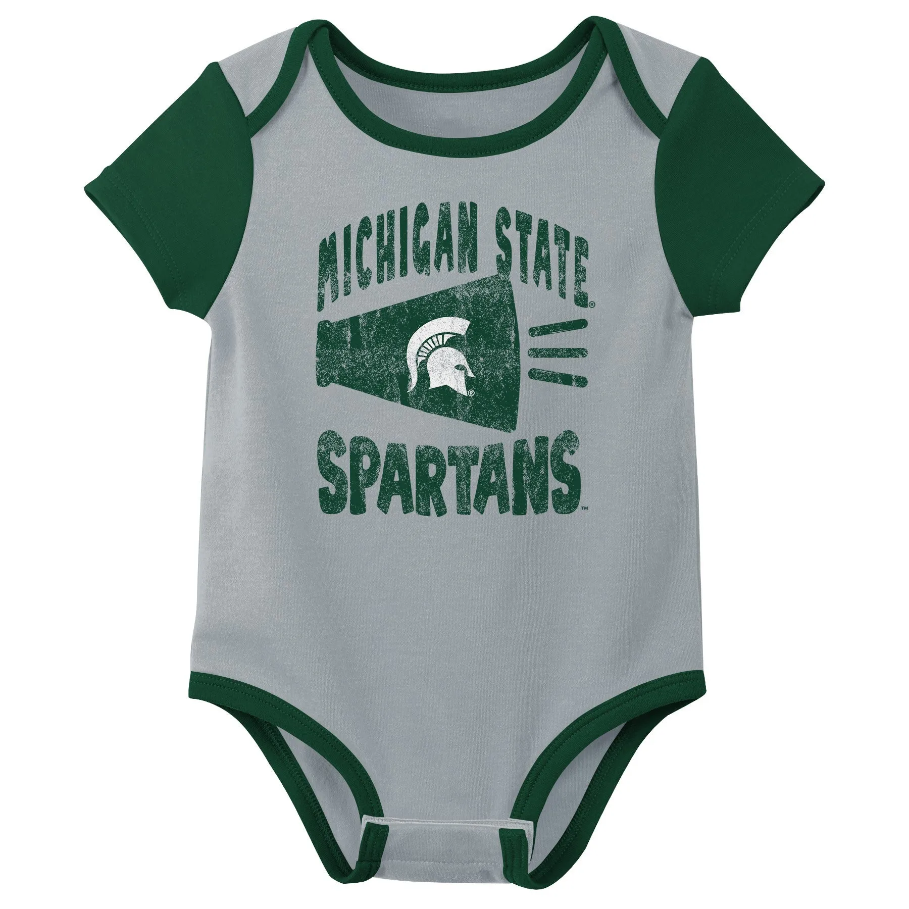 Outerstuff NCAA Infant Unisex Michigan State Spartans Variety 3-Pack Bodysuit Set