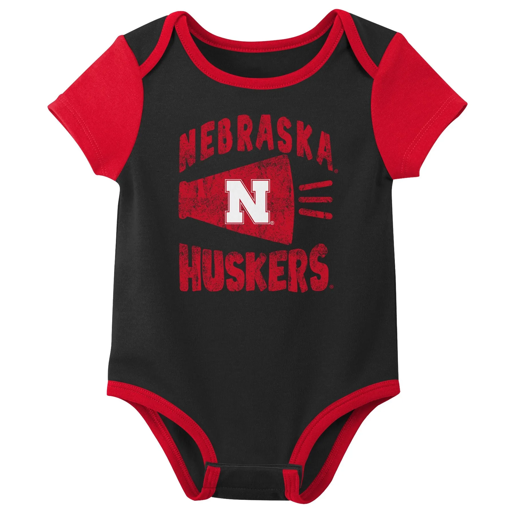 Outerstuff NCAA Infant Unisex Nebraska Huskers Variety 3-Pack Bodysuit Set