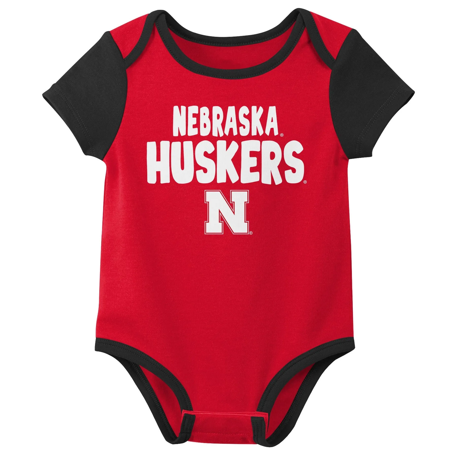 Outerstuff NCAA Infant Unisex Nebraska Huskers Variety 3-Pack Bodysuit Set
