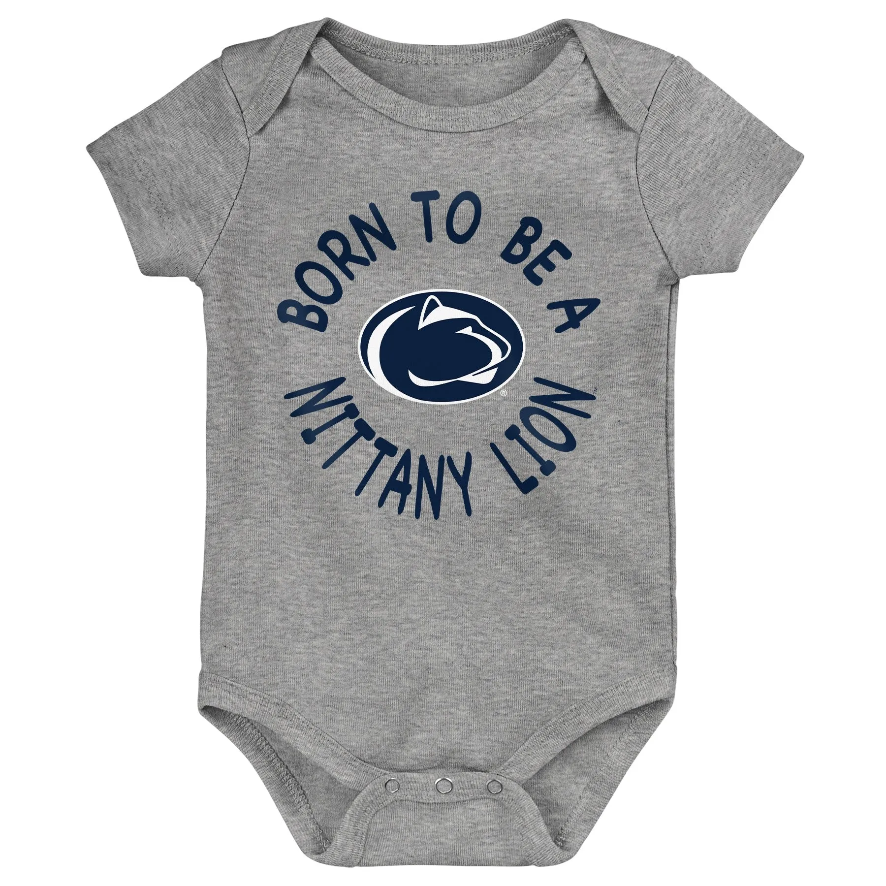 Outerstuff NCAA Infant Unisex Penn State Nittany Lions Born to Be 3-Pack Bodysuit Set