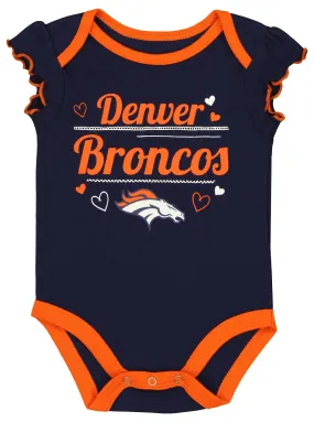 Outerstuff NFL Infant Baby Girl Denver Broncos Bodysuit