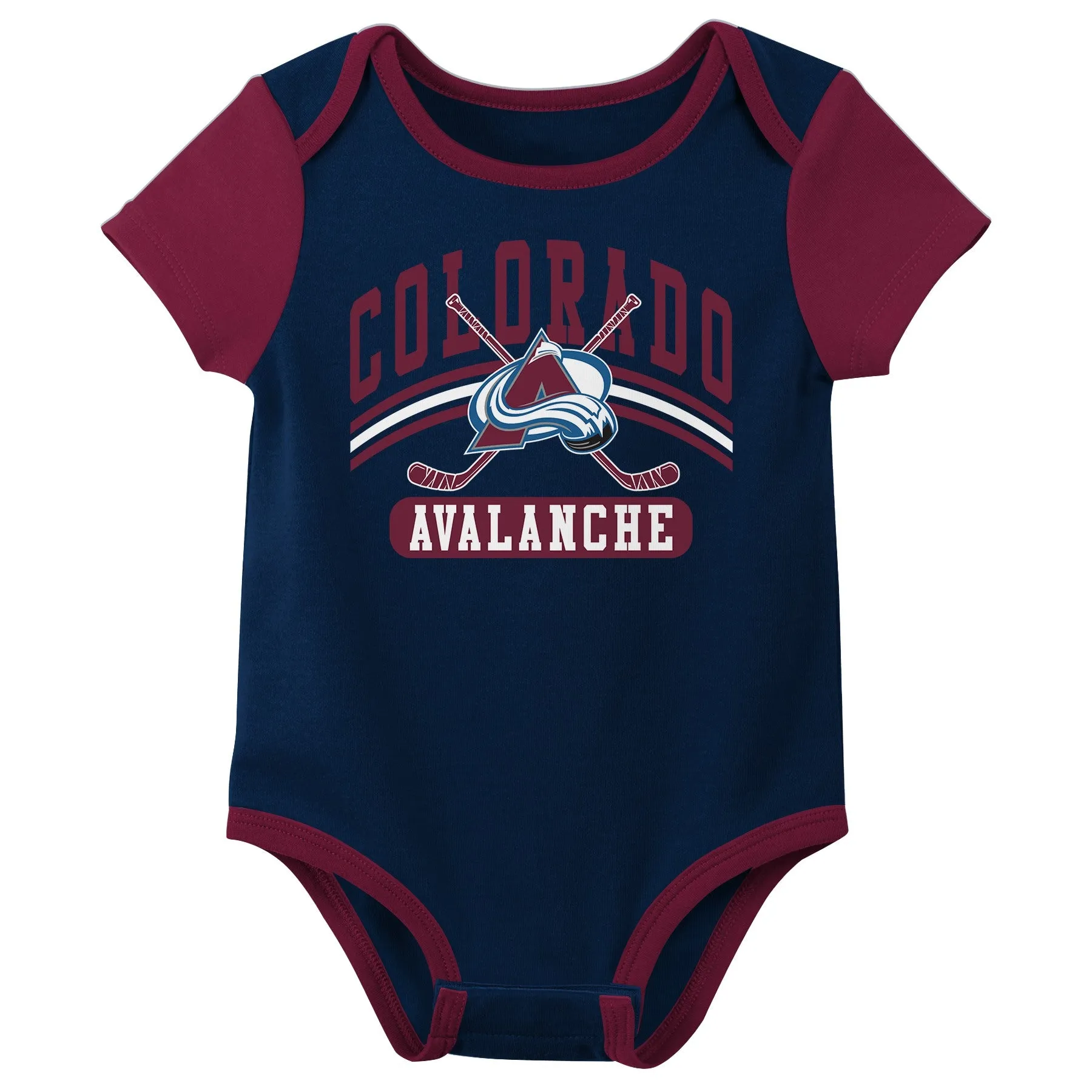 Outerstuff NHL Infant Unisex Colorado Avalanche Variery 3-Pack Bodysuit Set
