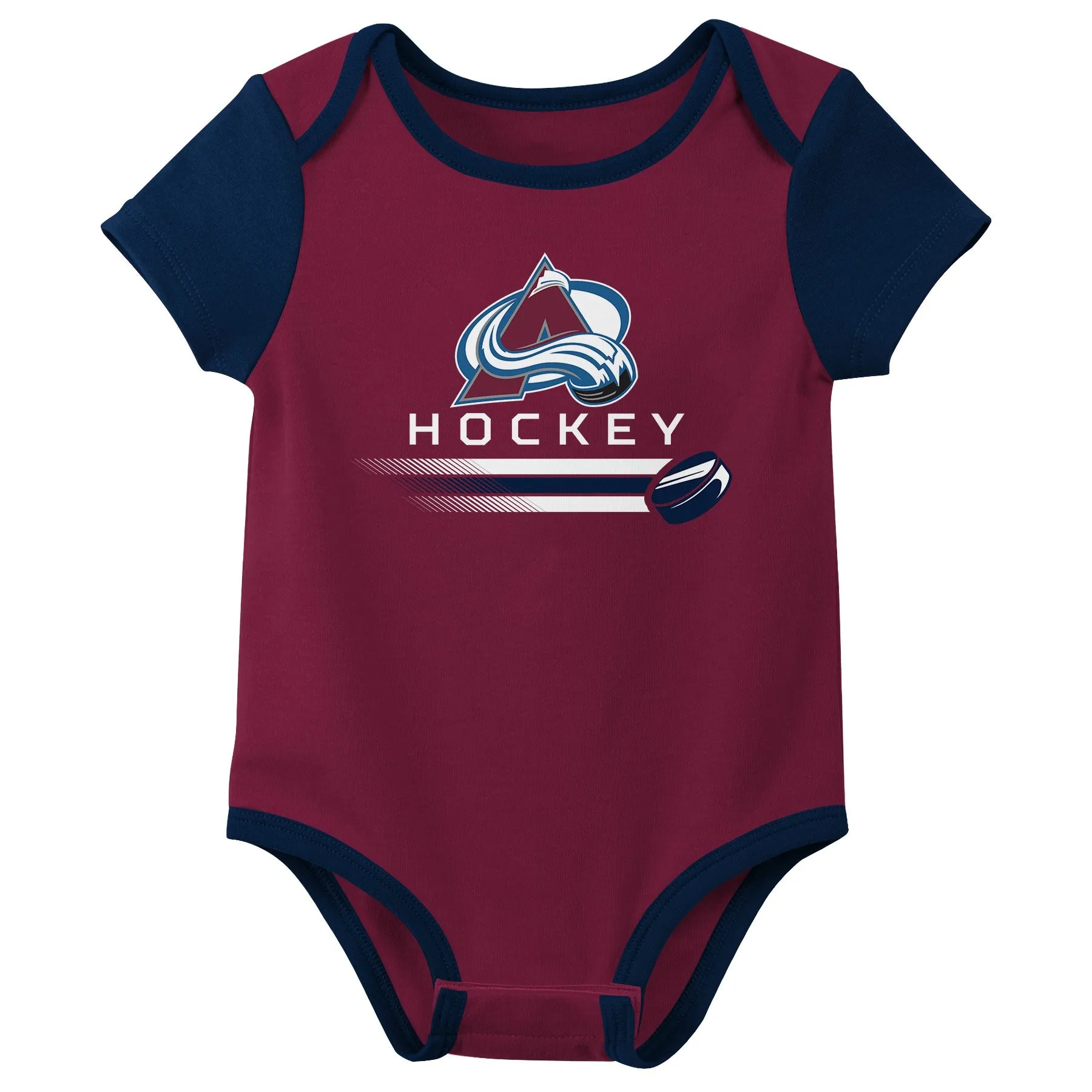 Outerstuff NHL Infant Unisex Colorado Avalanche Variery 3-Pack Bodysuit Set