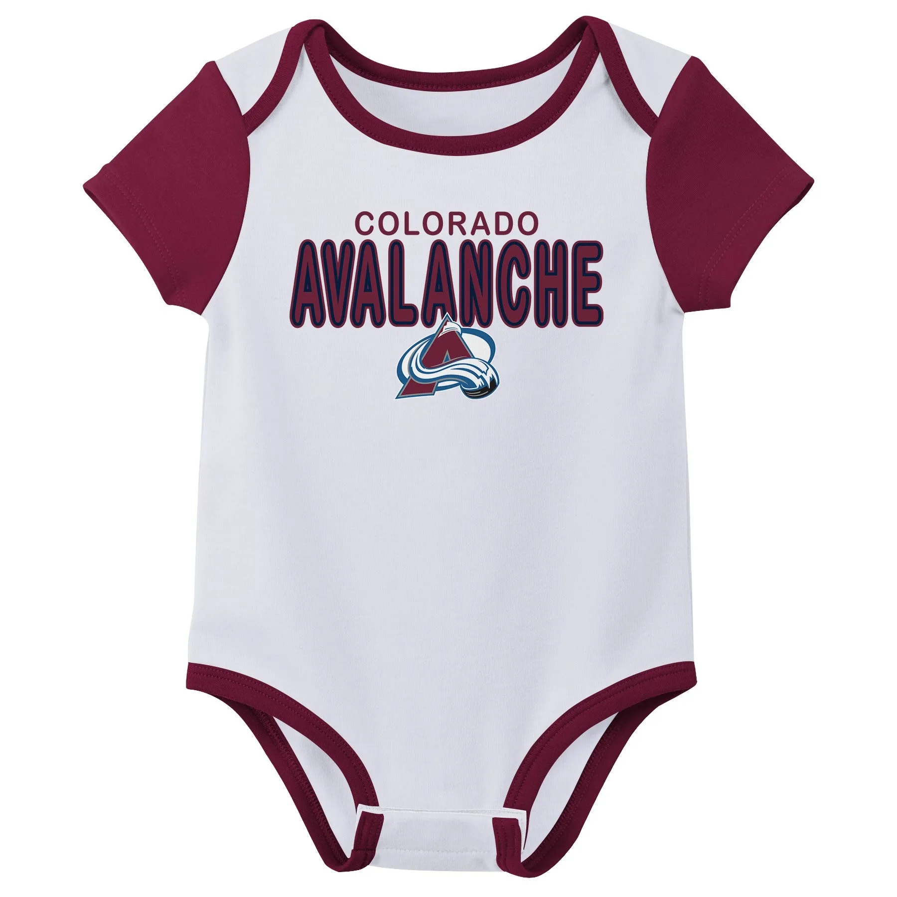 Outerstuff NHL Infant Unisex Colorado Avalanche Variery 3-Pack Bodysuit Set
