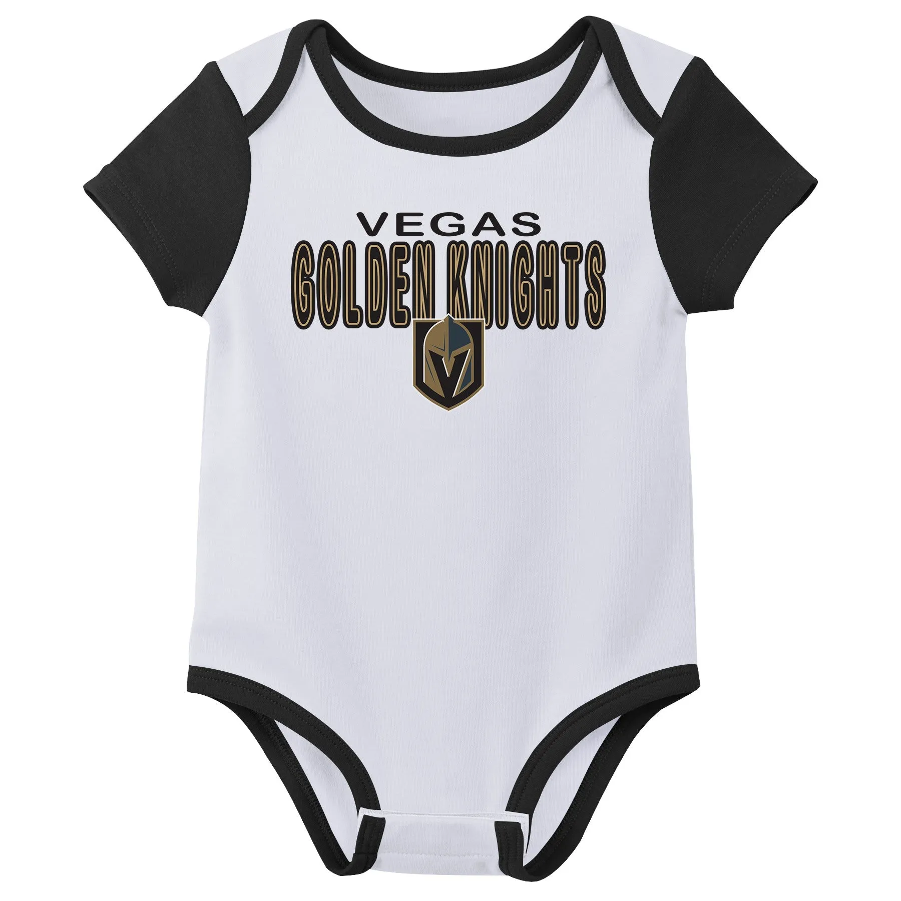 Outerstuff NHL Infant Unisex Las Vegas Golden Knights Variery 3-Pack Bodysuit Set