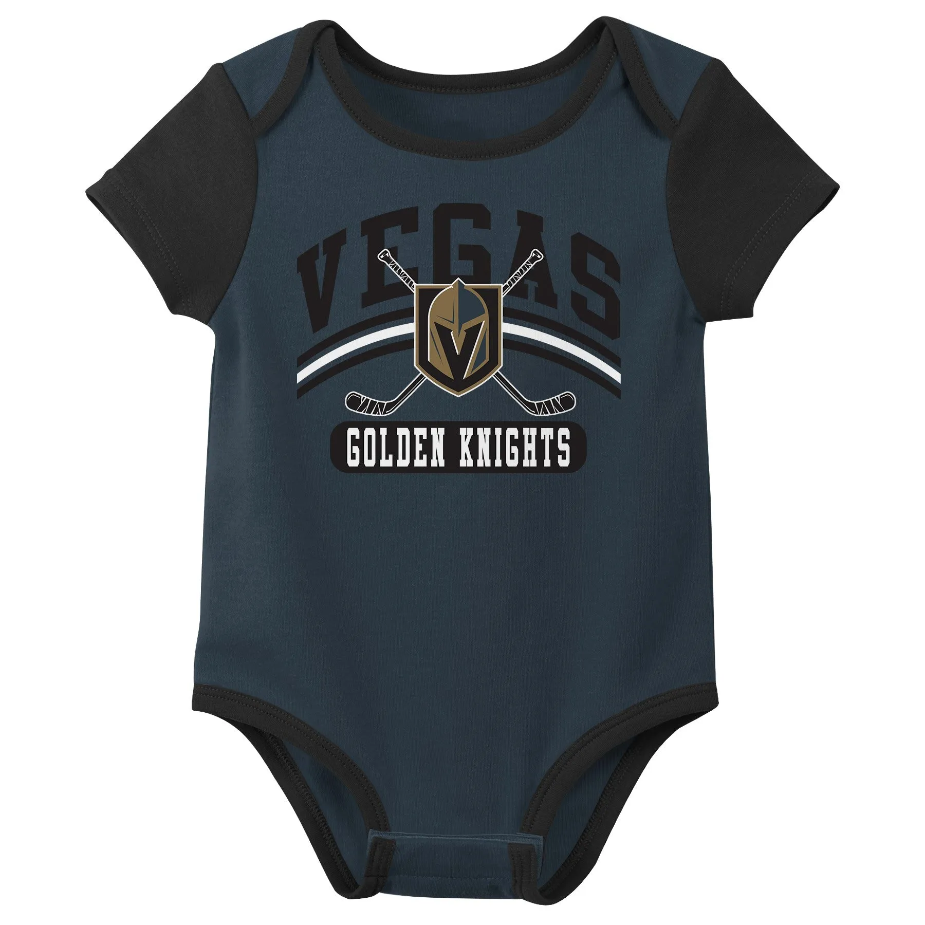 Outerstuff NHL Infant Unisex Las Vegas Golden Knights Variery 3-Pack Bodysuit Set