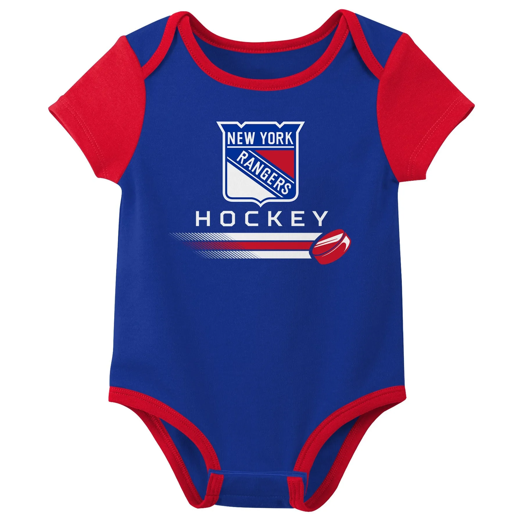 Outerstuff NHL Infant Unisex New York Rangers Variery 3-Pack Bodysuit Set