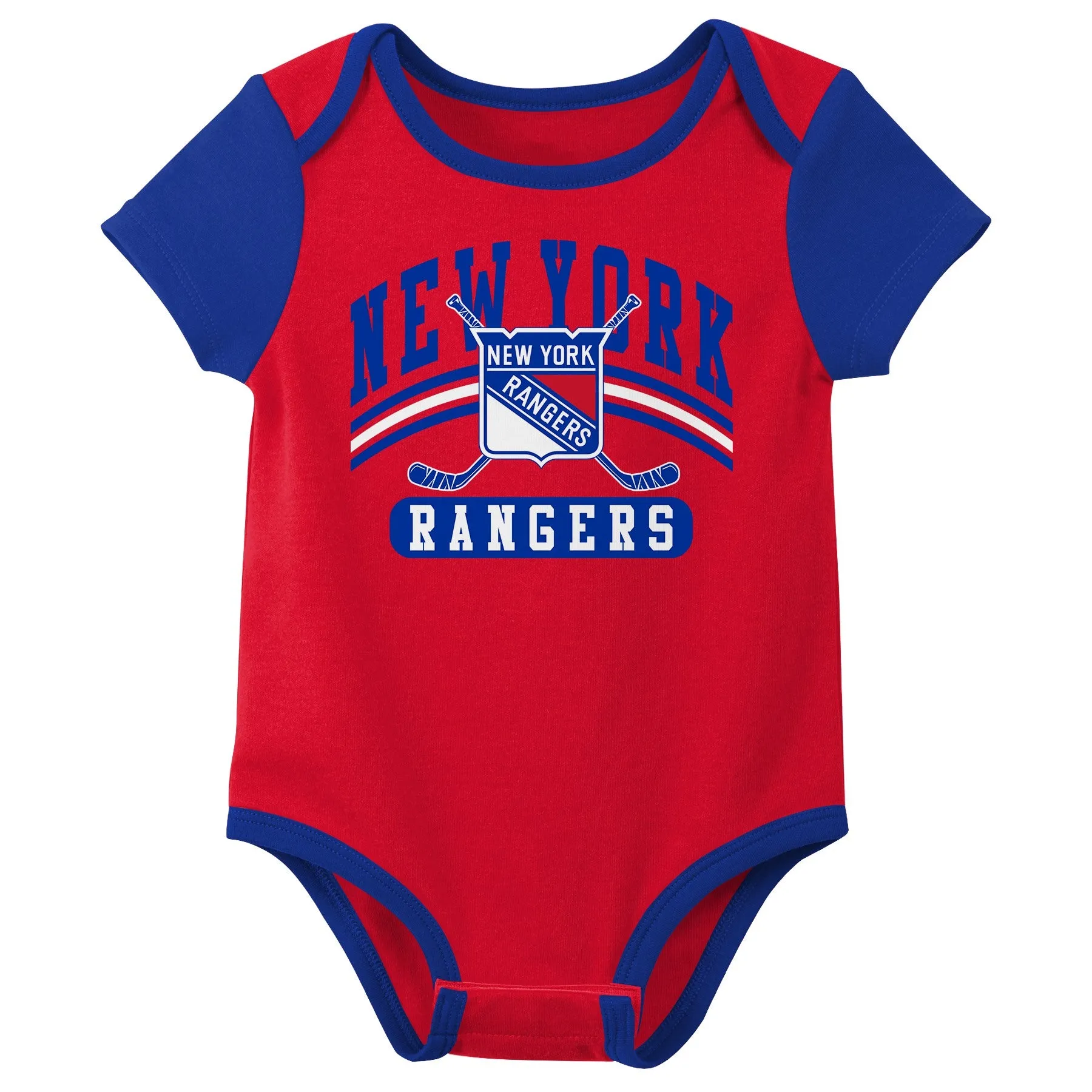 Outerstuff NHL Infant Unisex New York Rangers Variery 3-Pack Bodysuit Set