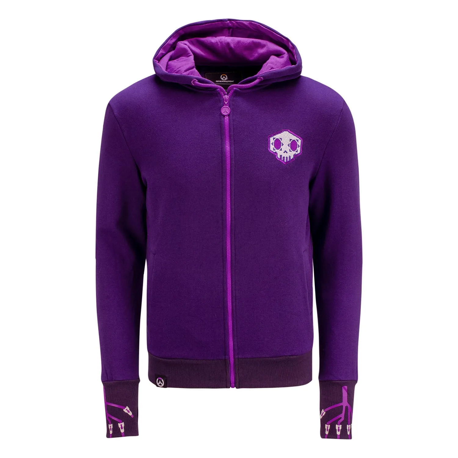 Overwatch Sombra Purple Zip-Up Hoodie