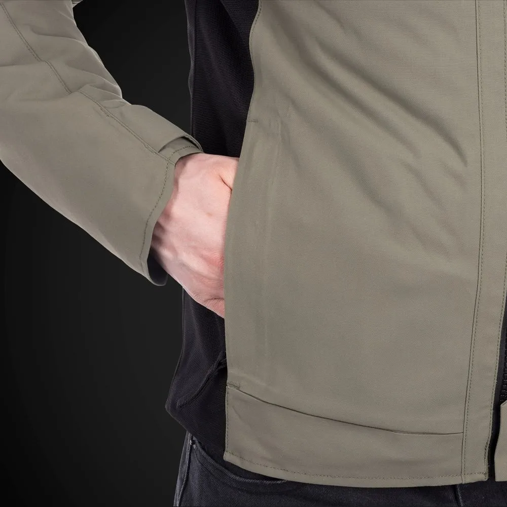 Oxford Mondial Street Dry2Dry Textile Jacket Khaki