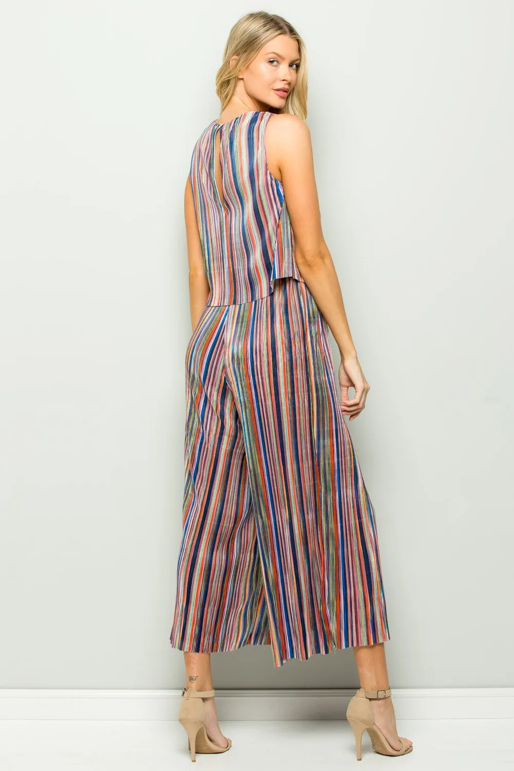 Panama Multi Stripe Jumpsuit
