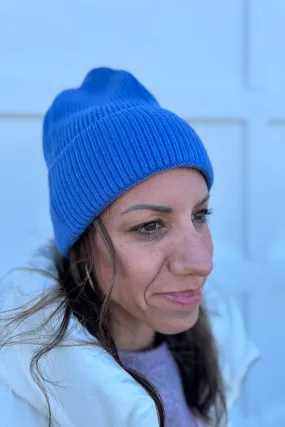 Periwinkle Knit Beanie Hat