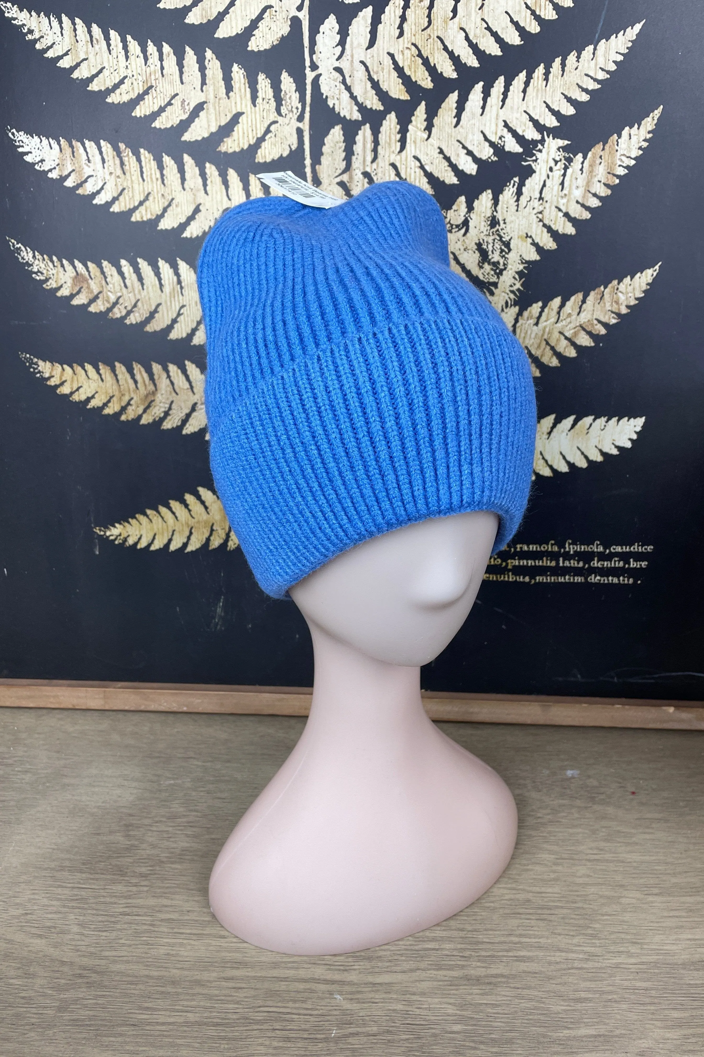 Periwinkle Knit Beanie Hat