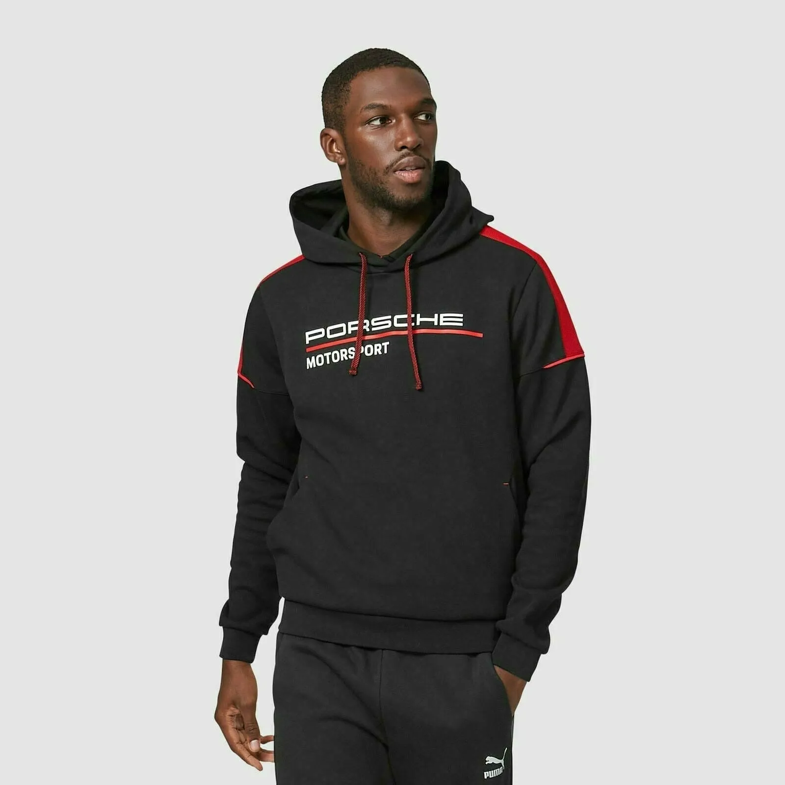 Porsche Motorsport Men's Hoodie Sweatshirt - Black
