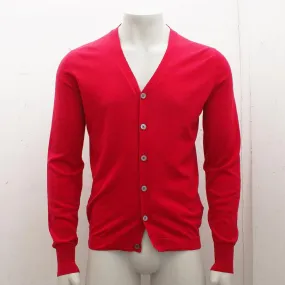 Red Slim Fit Cardigan
