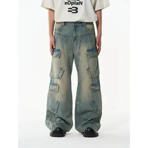 Retro Cargo Oversized Baggy Wide Leg Pants