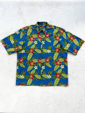 REYN SPOONER FLORAL HAWAIIAN SHIRT—[M]