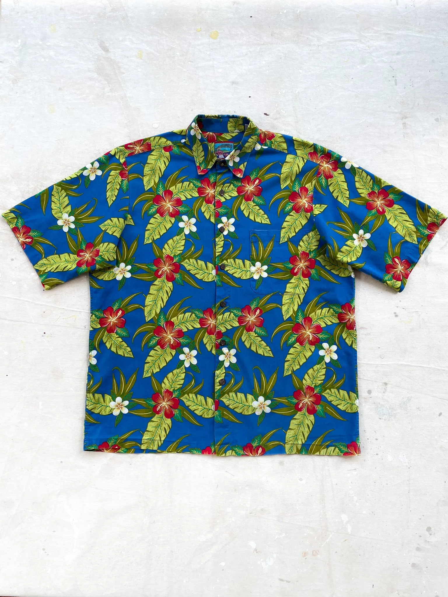 REYN SPOONER FLORAL HAWAIIAN SHIRT—[M]