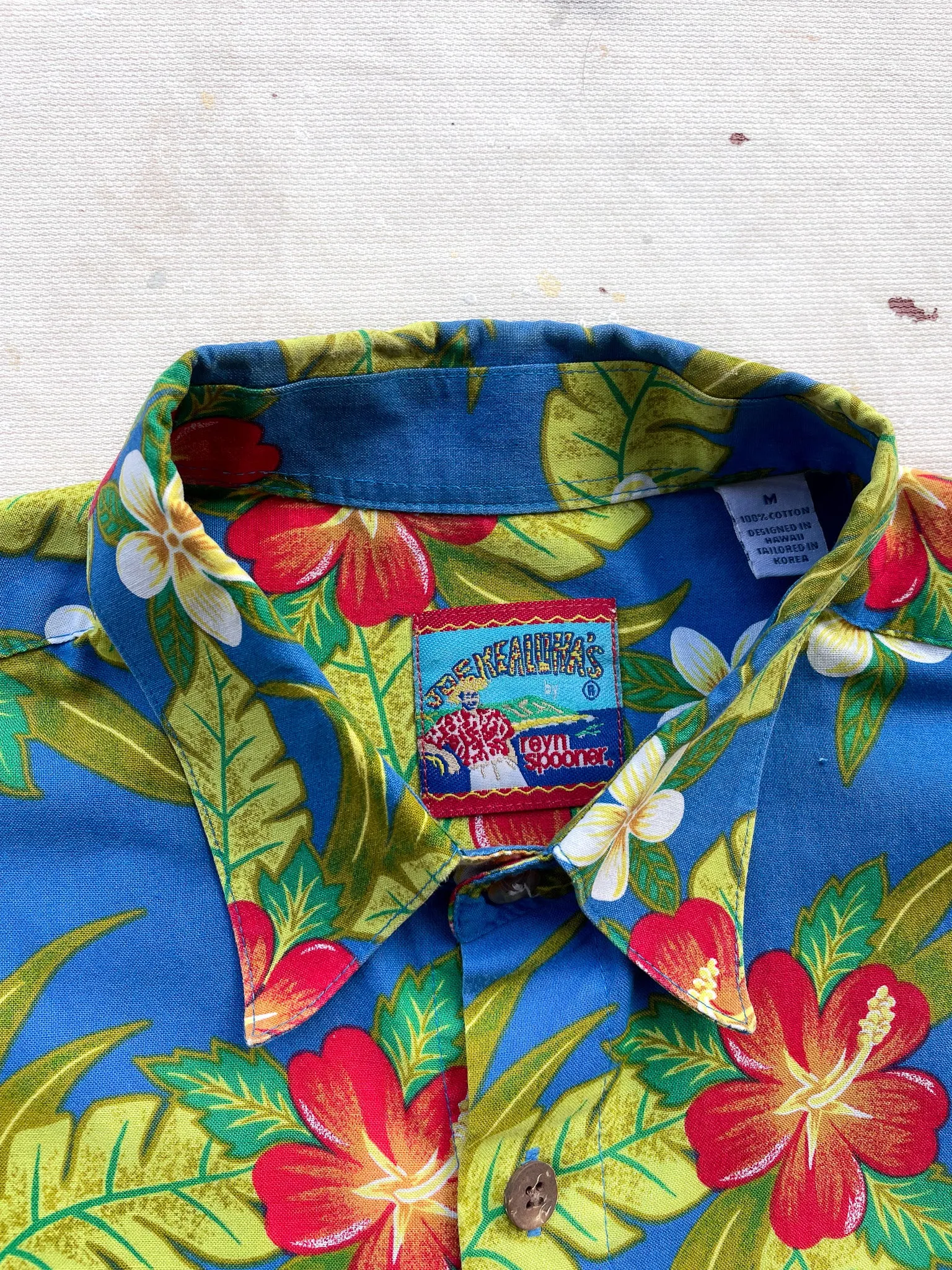 REYN SPOONER FLORAL HAWAIIAN SHIRT—[M]