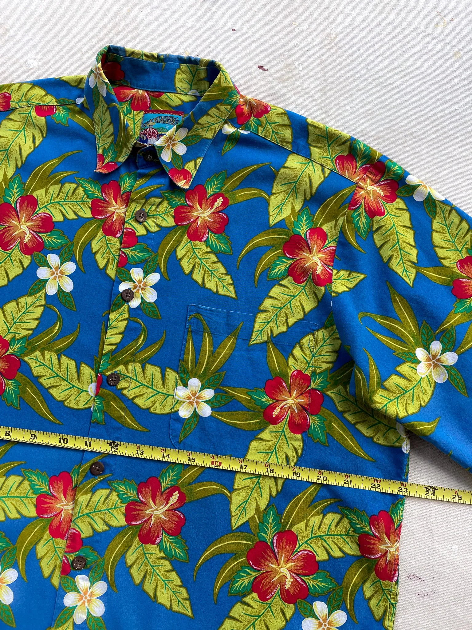 REYN SPOONER FLORAL HAWAIIAN SHIRT—[M]