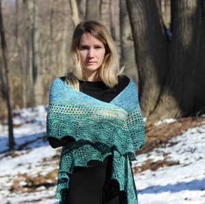 Sequana Shawl Knitting Pattern Fingering Weight