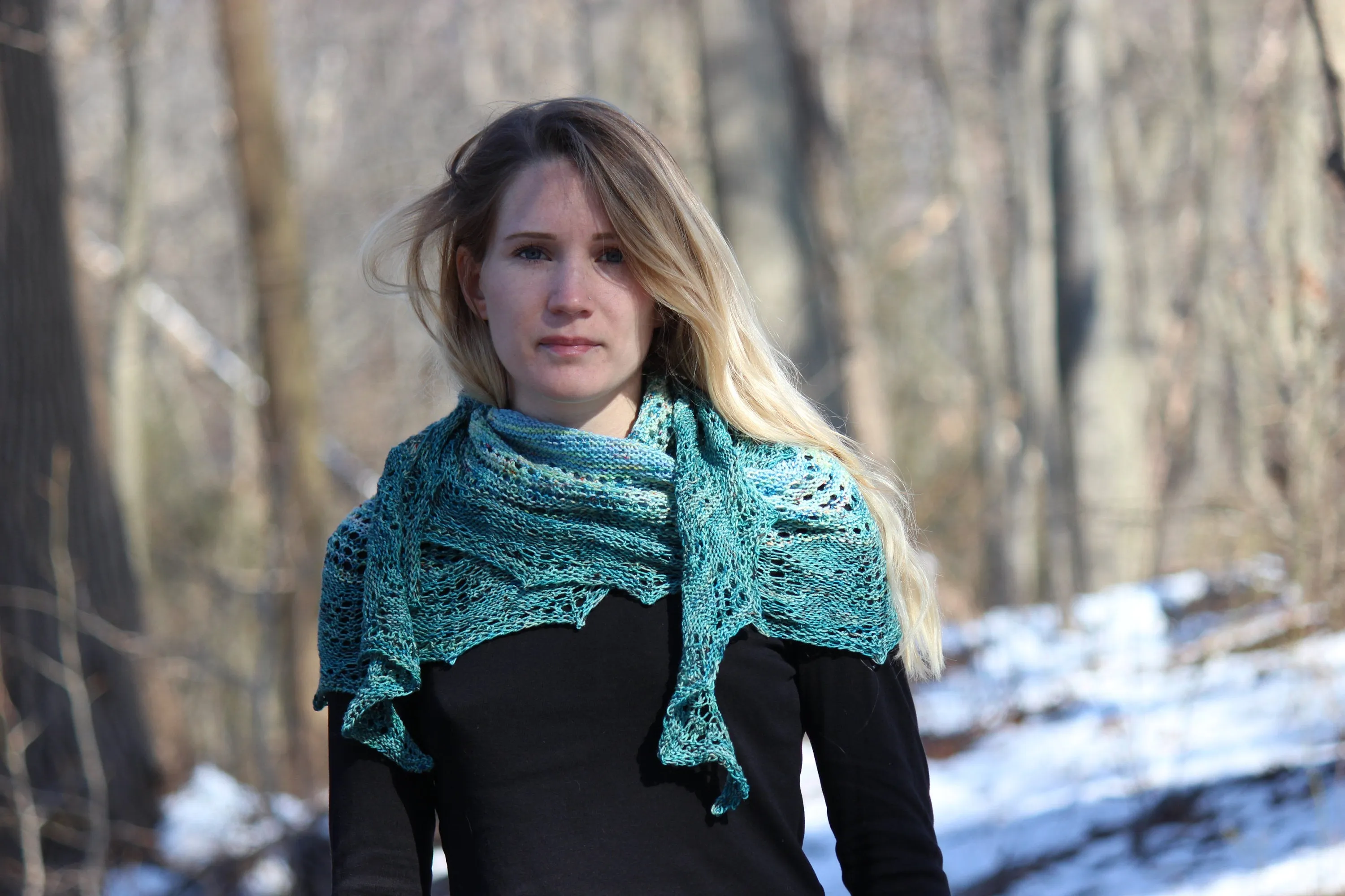 Sequana Shawl Knitting Pattern Fingering Weight