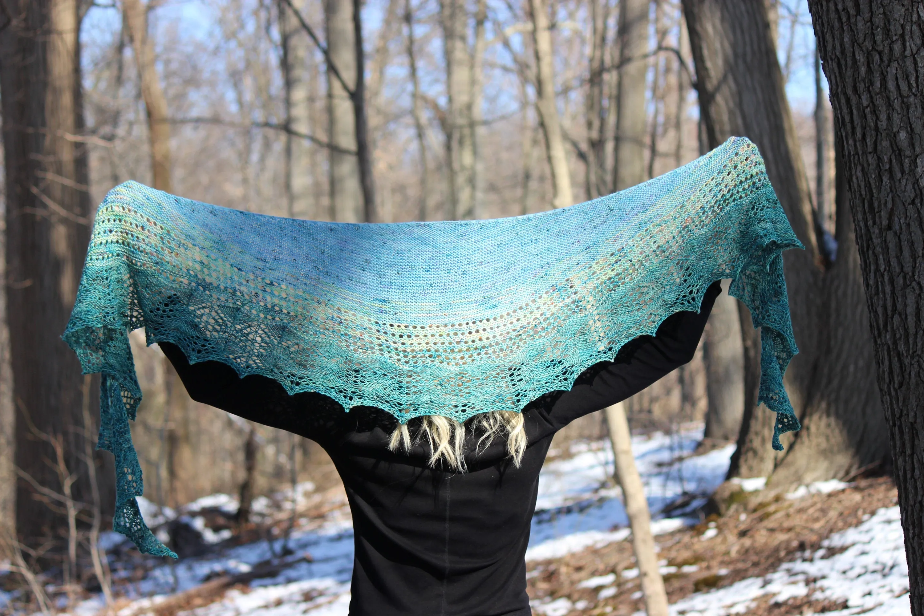Sequana Shawl Knitting Pattern Fingering Weight