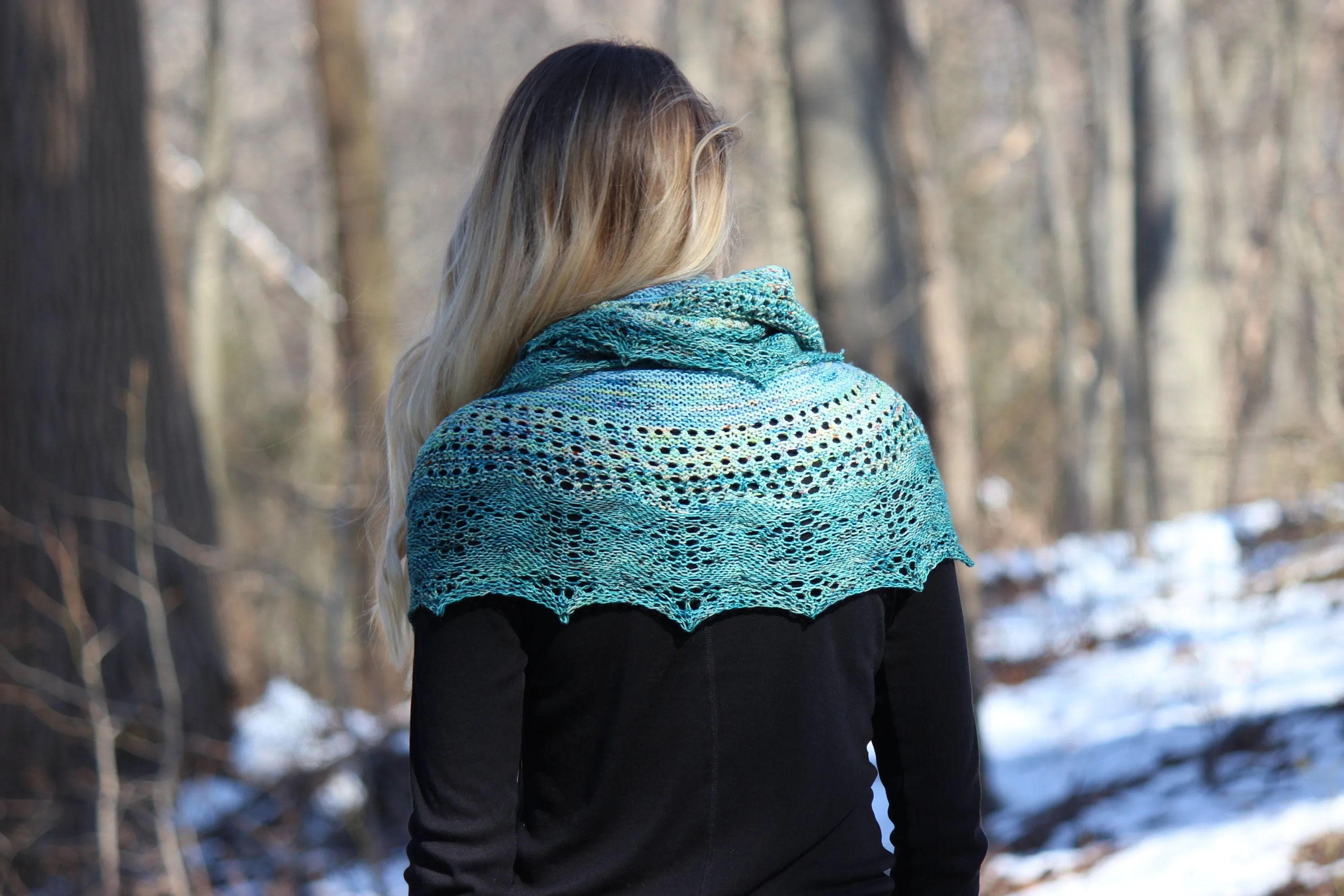 Sequana Shawl Knitting Pattern Fingering Weight
